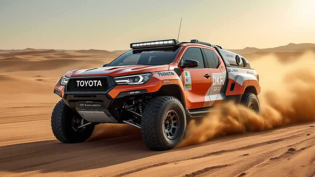 Toyota выводит водородный пикап на ралли Дакар
