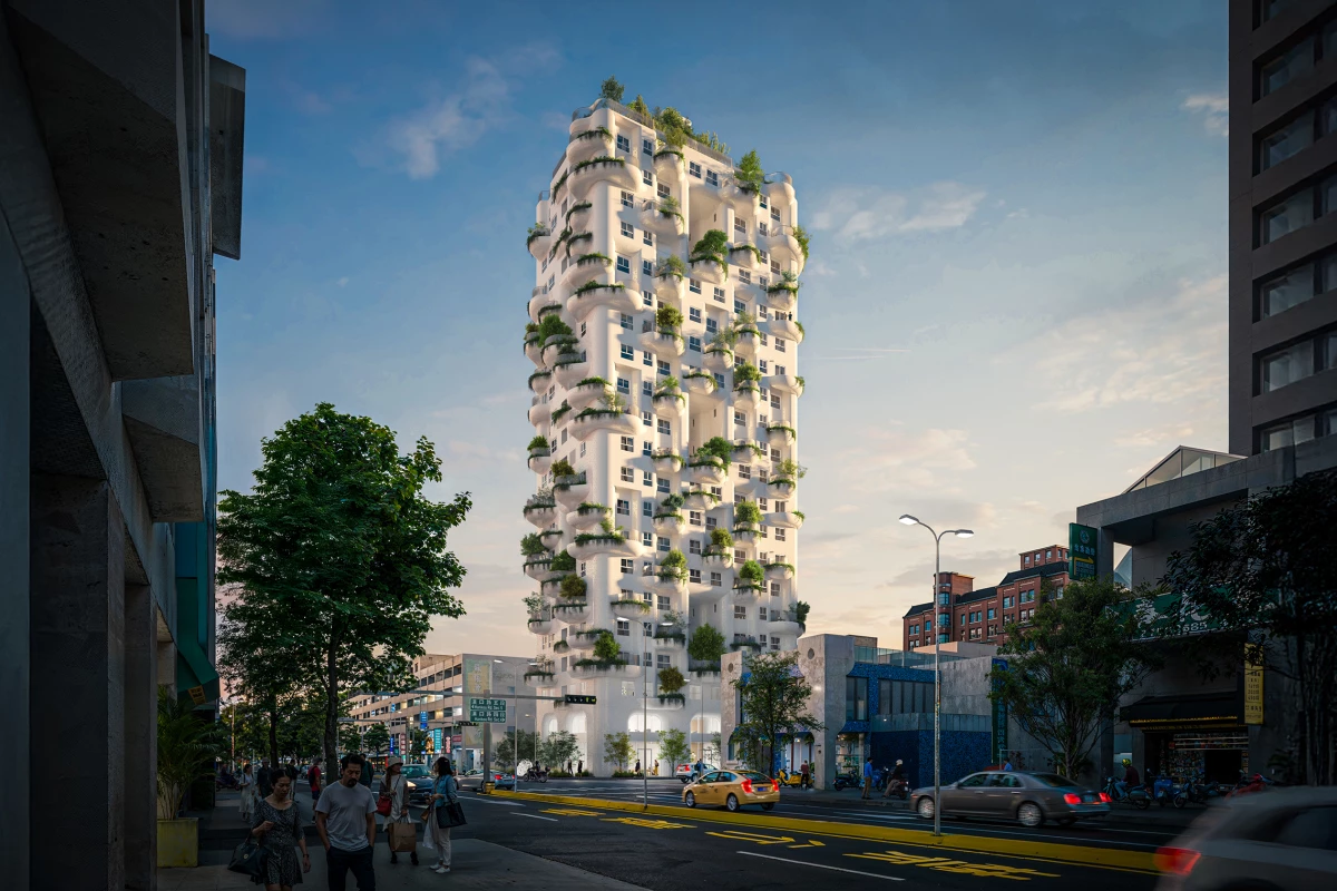 Зелёная башня MVRDV: природа возвращается в город